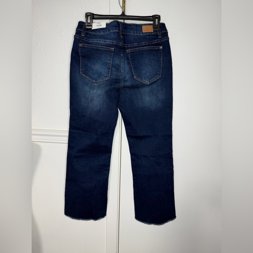 Judy Blue Dark Indigo crop fit flare style Jeans size 30 new with tag - Picture 3 of 10
